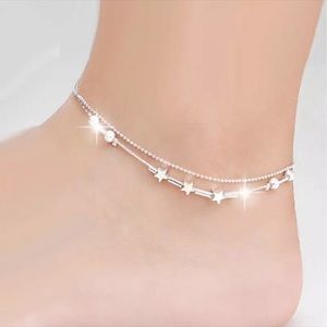 Gorgeous pure silver anklet
